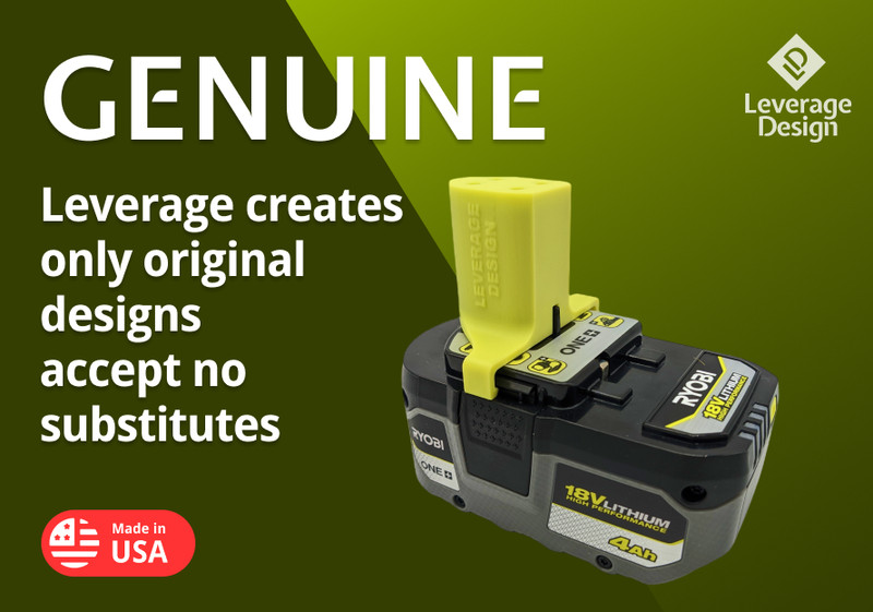 LOCKING! 12 Pack: Ryobi 18V ONE+ Battery Mounts / Hangers / Holders MADE IN USA gallery