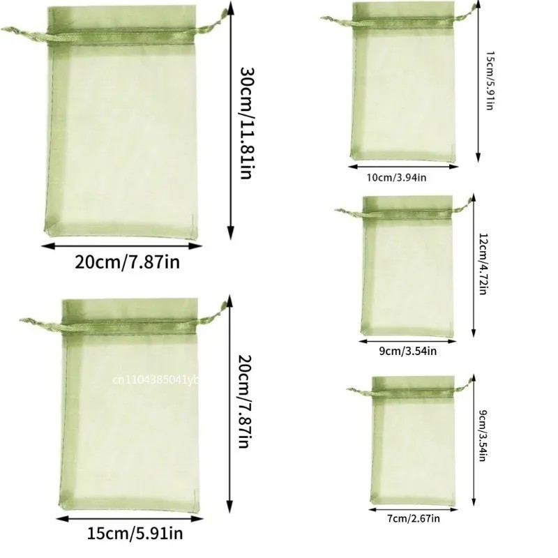 Reusable Fruit Protection Mesh Bags Drawstring Insect Pest Cover gallery