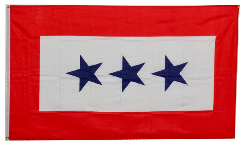 3x5 Service Star "Three 3 Stars" Son Service Military Flag Banner grommet 100D gallery