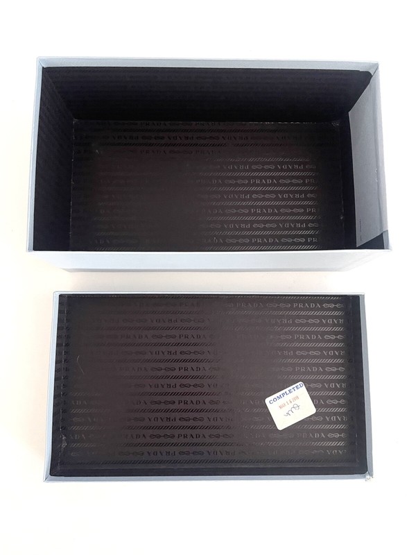 PRADA For Saks Fifth Avenue Authentic Blue Shoe Box Box 11.75 x 6.75 x 4.5 in. gallery