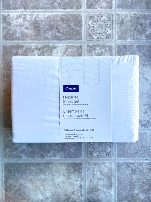 Casper Hyperlite Sheet Set (White 100% Lyocell) - Cal King gallery