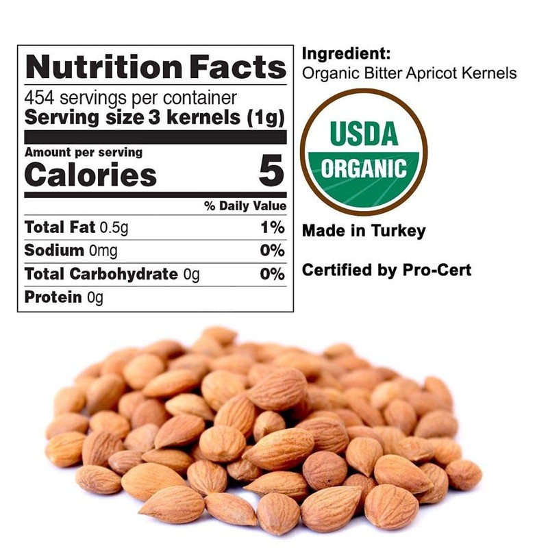 Bitter Apricot Kernels 1LB-100% USDA Certified Organic Bitter Apricot Seeds ... gallery