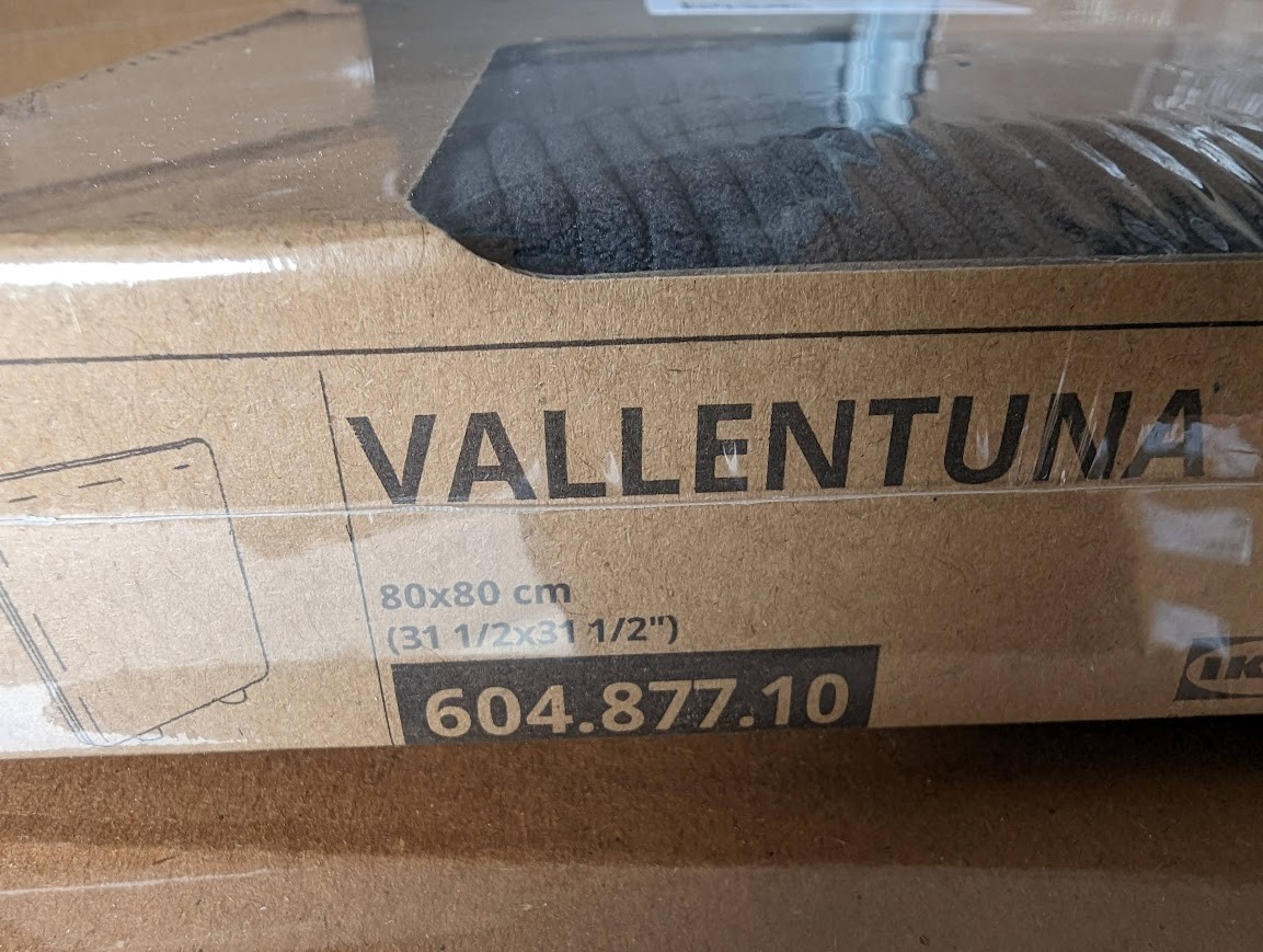Ikea VALLENTUNA Back Rest Cover Slipcover KELINGE ANTHRACITE Genuine NEW SEALED! gallery