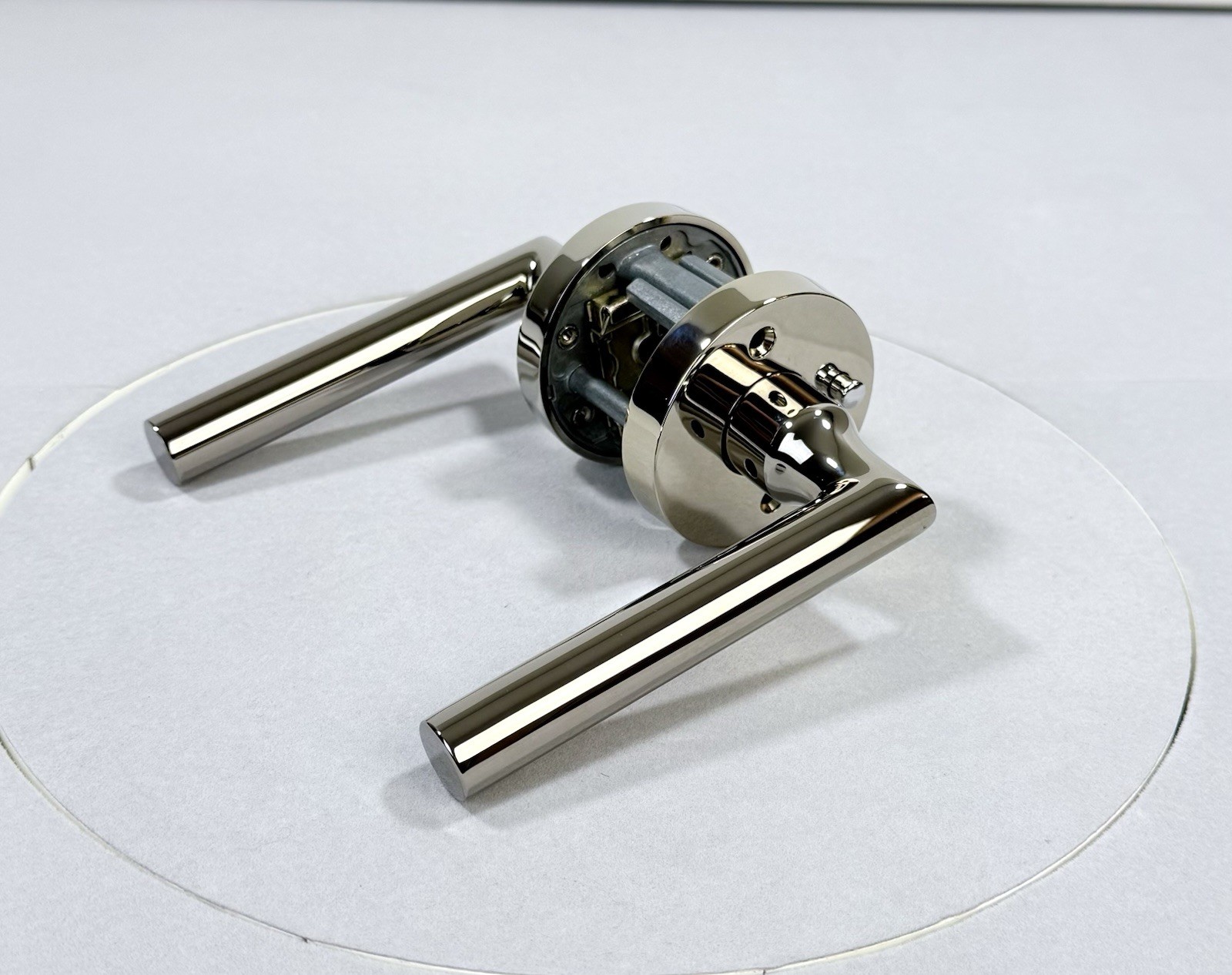Baldwin Reserve Tube Privacy Door Lever Set in Polished Nickel - PVTUBCRR055 gallery