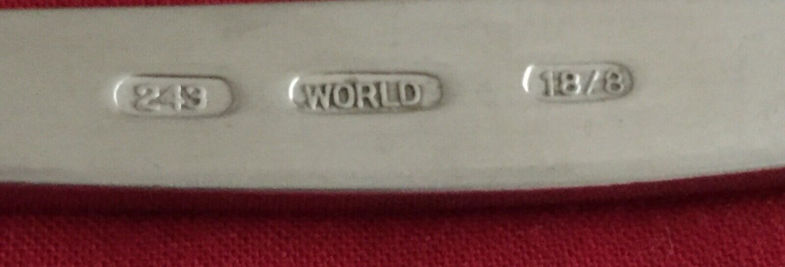 World Tableware ESQUIRE Dinner Fork 8" Circle at Tip Stainless Steel Flatware gallery