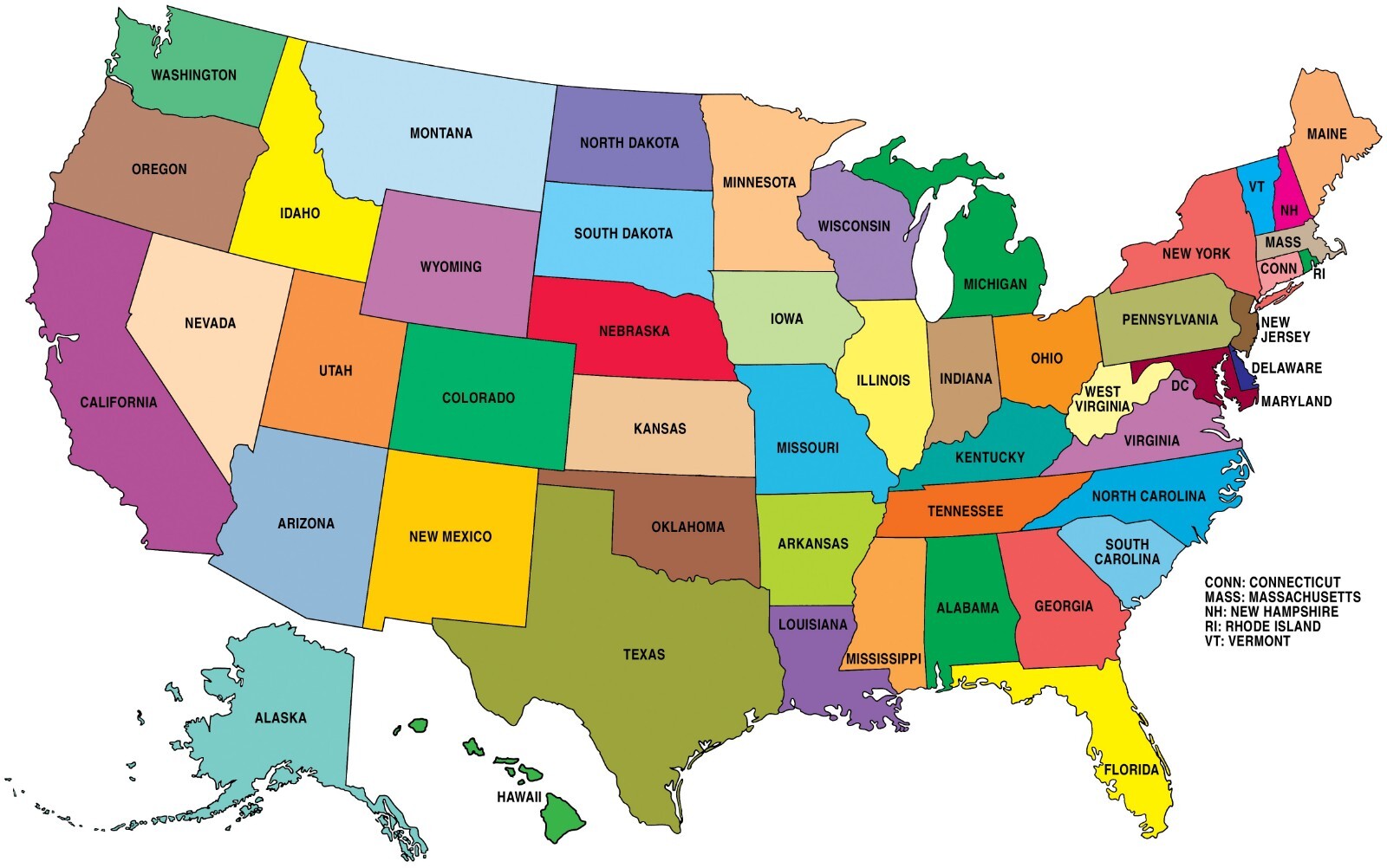 UNITED STATES MAP GLOSSY POSTER PICTURE PHOTO america usa educational cool 1437 gallery