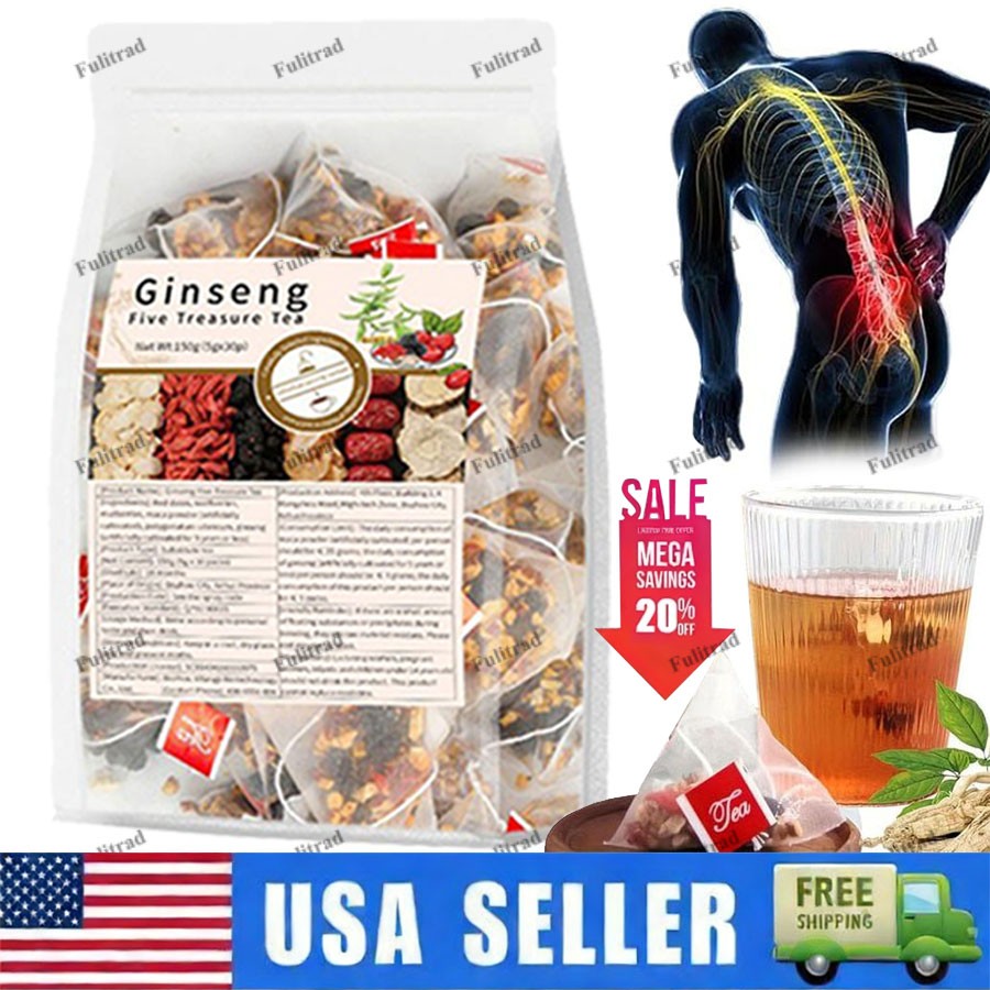 30pcs Ginseng six treasure tea, Kidney tea, liver tea, red date kidney health~US gallery