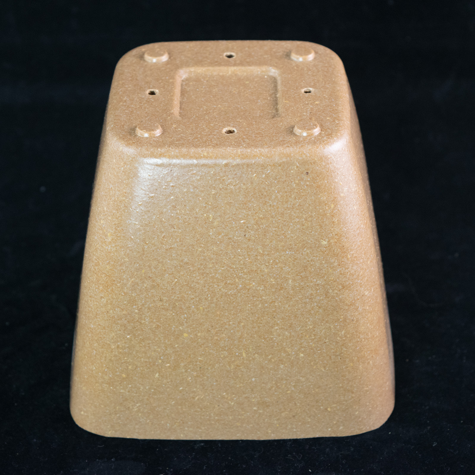 Square Plastic Bonsai / Cactus & Succulent Pot - 4.75"x 4.75"x 4.25" - Brown gallery