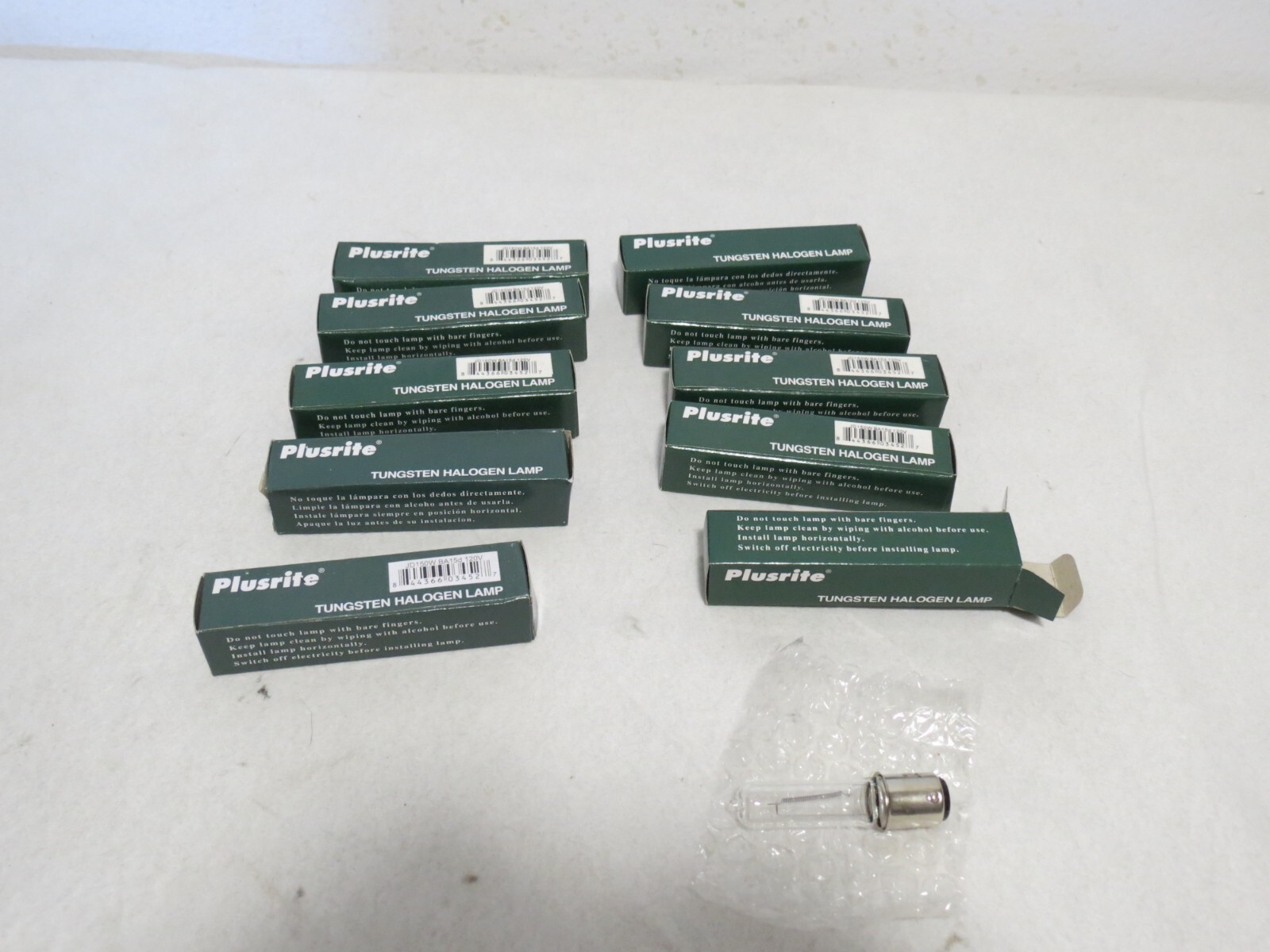 PLUSRITE JD150/CLBA15d CLEAR 150W BULBS LOT OF 10 gallery
