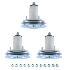 Deck Spindle Assembly w/Pulley 3 Pack For Gravely Ariens 52″ 51537200 Ikon-X 52