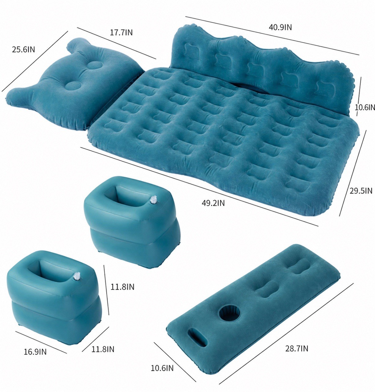 Car Air Mattress Bed Car Inflatable Camping Travel Sleeping Cushion Pump Pillow gallery