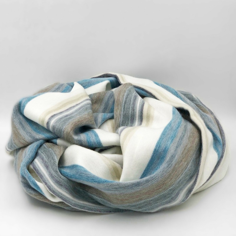 SOFT & WARM STRIPED ALPACA LLAMA WOOL BLANKET THROW 95"x65" QUEEN BED SOFA COUCH gallery