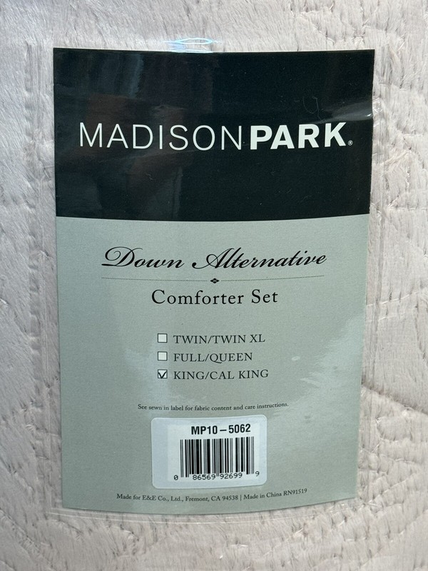 Madison Park Down Alternative Comforter Set King Blush Pink Faux Fur Blanket gallery