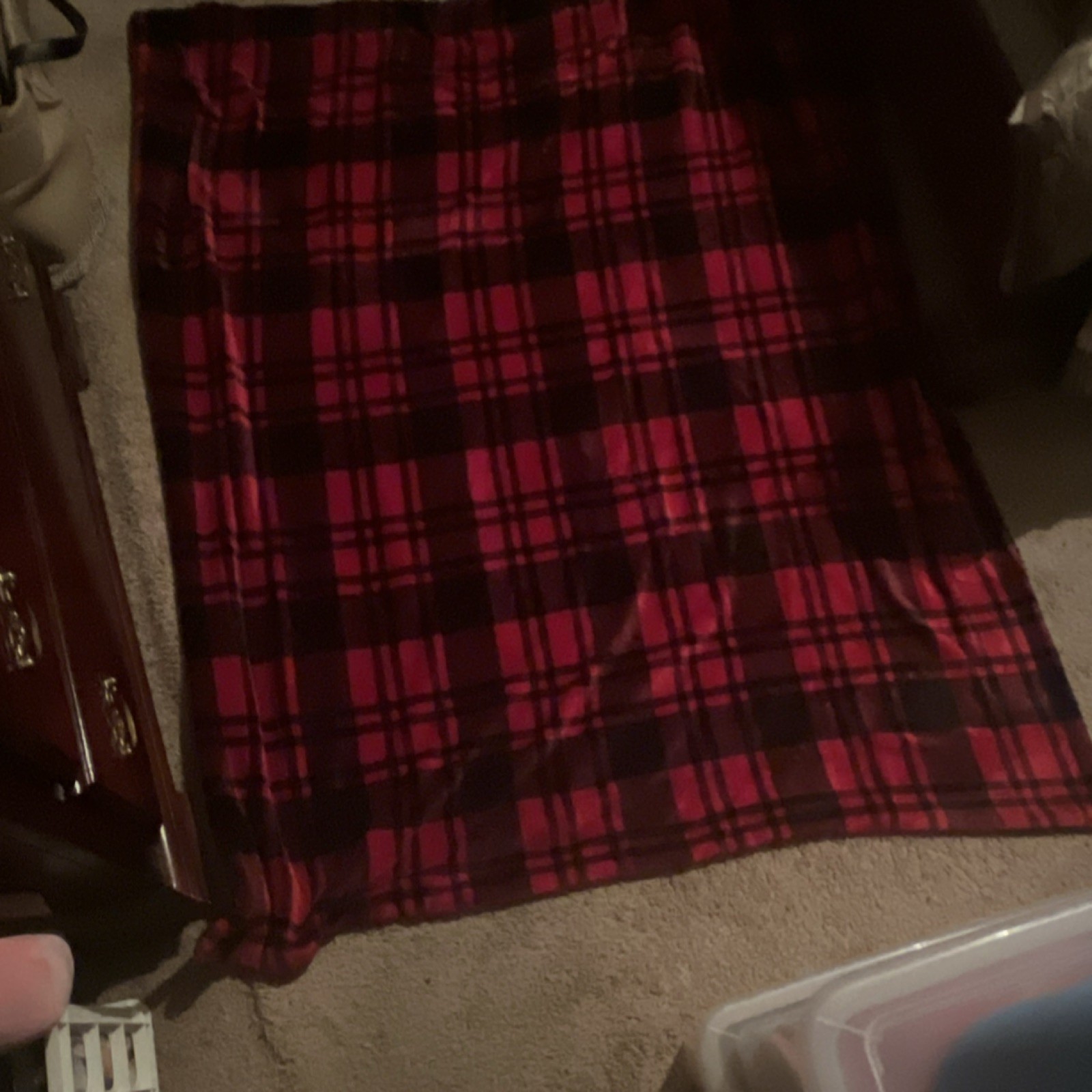 Red Black Plaid & Tartan Rectangular Blanket No Closure for Bedroom Home Decor gallery