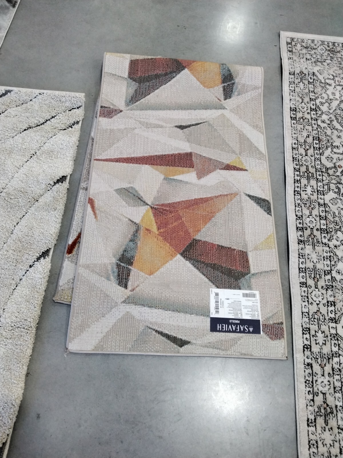GREY / ORANGE 2'-3" X 8' Back Stain Rug, Reduced Price 1172735611 PRL6940F-28 gallery