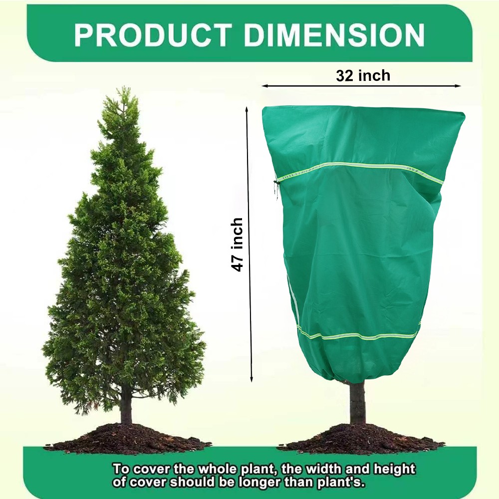 4PCS Winter Plant Covers Freeze Protection Frost Cloth for Outdoor Tree Shrub gallery
