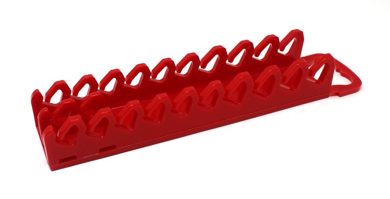Red Plastic Portable Screwdriver Gripper 10-Tool Organizer Holder gallery