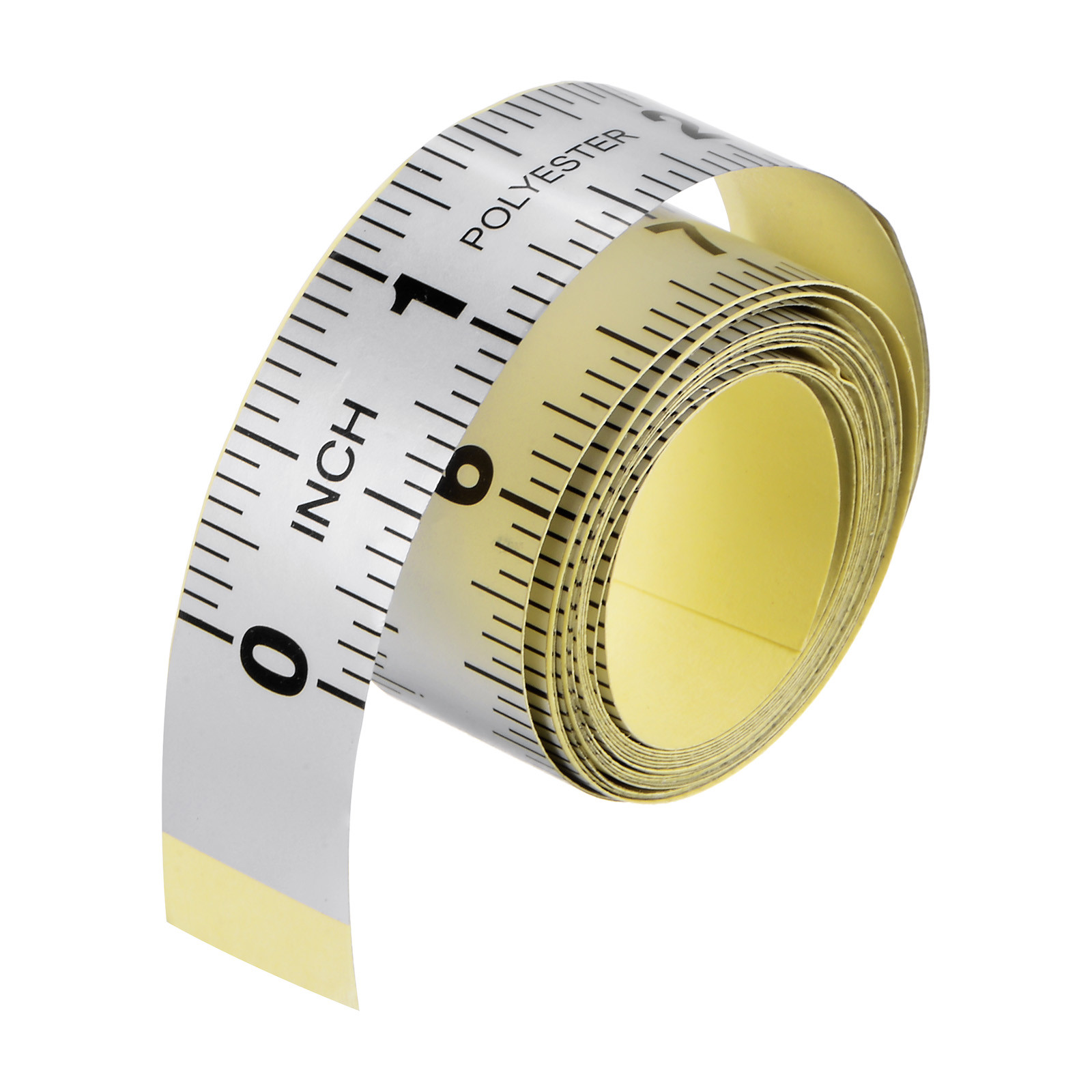 Self Adhesive Measuring Tape 60 Inch English Left to Right Black gallery