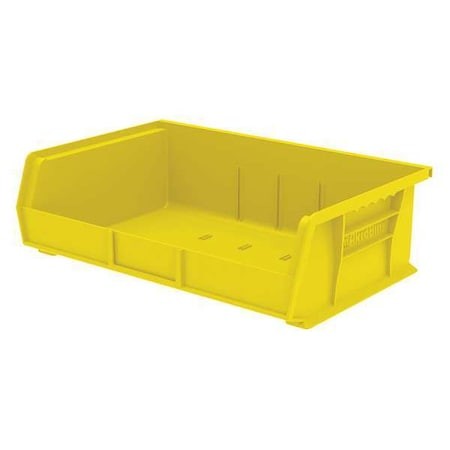 Akro-Mils 30255Yello Hang & Stack Storage Bin, Plastic, Yellow, 5 In H, 16 1/2 gallery