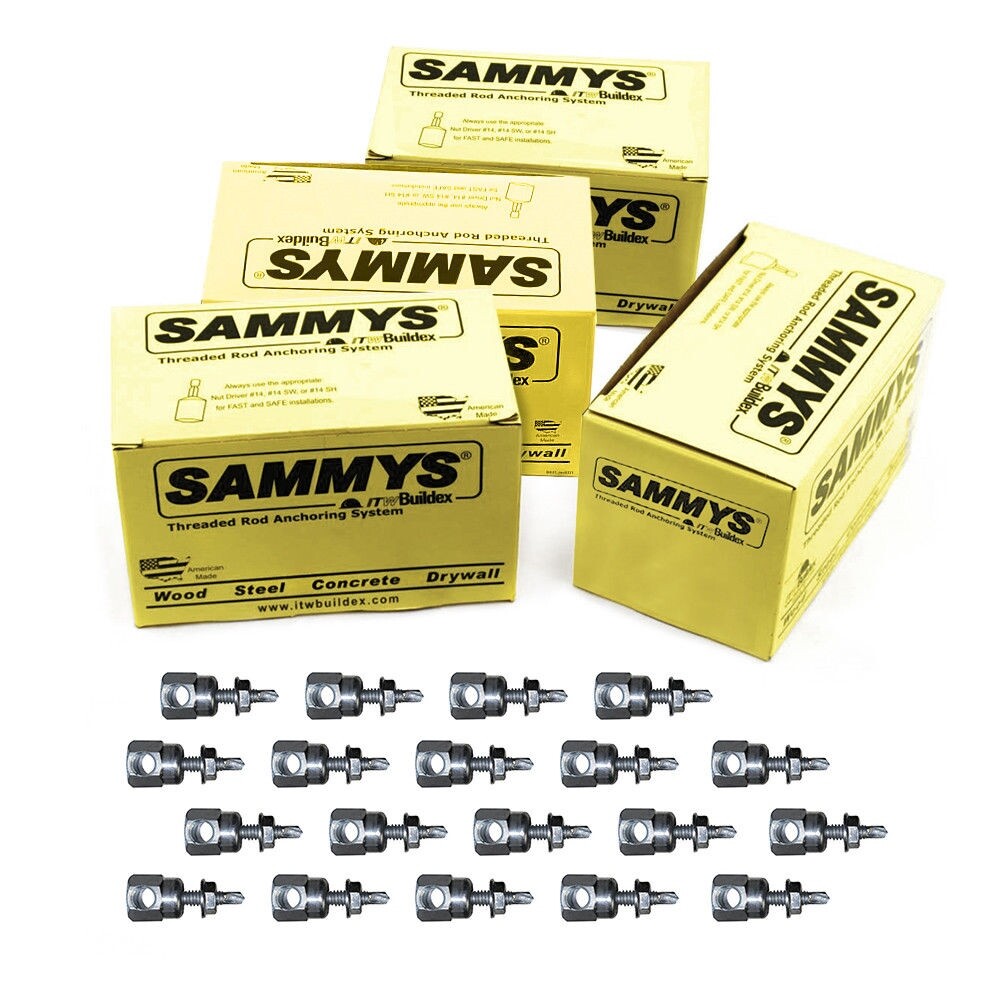 Sammys SWDR 1 3/8 Inch Horizontal Thread Rod 1/4-20 x 1 Inch Screw Steel 100 Pcs gallery