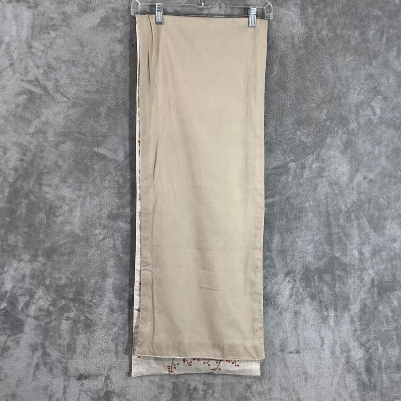Table Runner Fall spring Berries Embroidered Cotton/ linen? 13x 70” Festive gallery