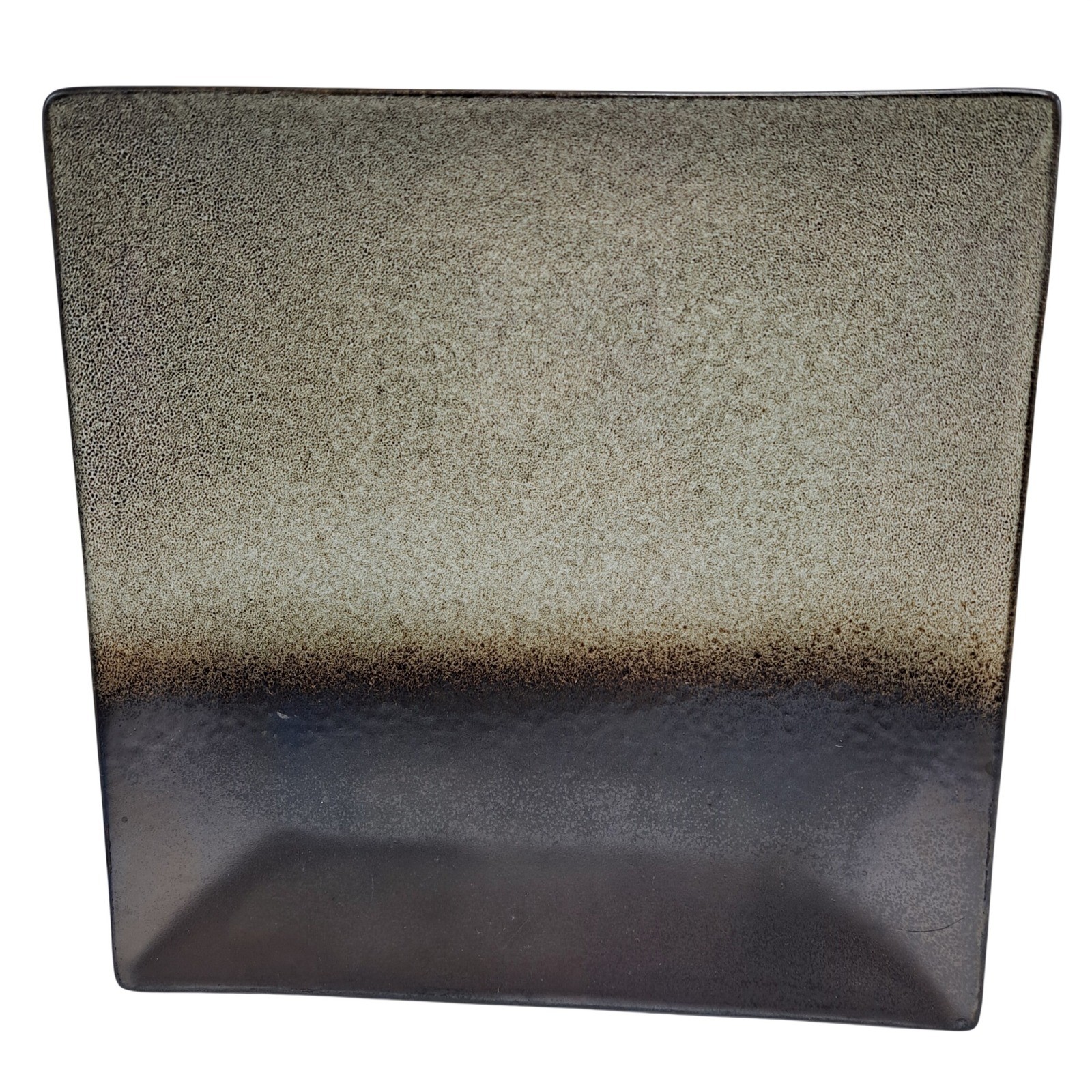 Gibson Elite Kaidence Square Dinner Plate Black Gray Ombre Ceramic Modern Safe gallery