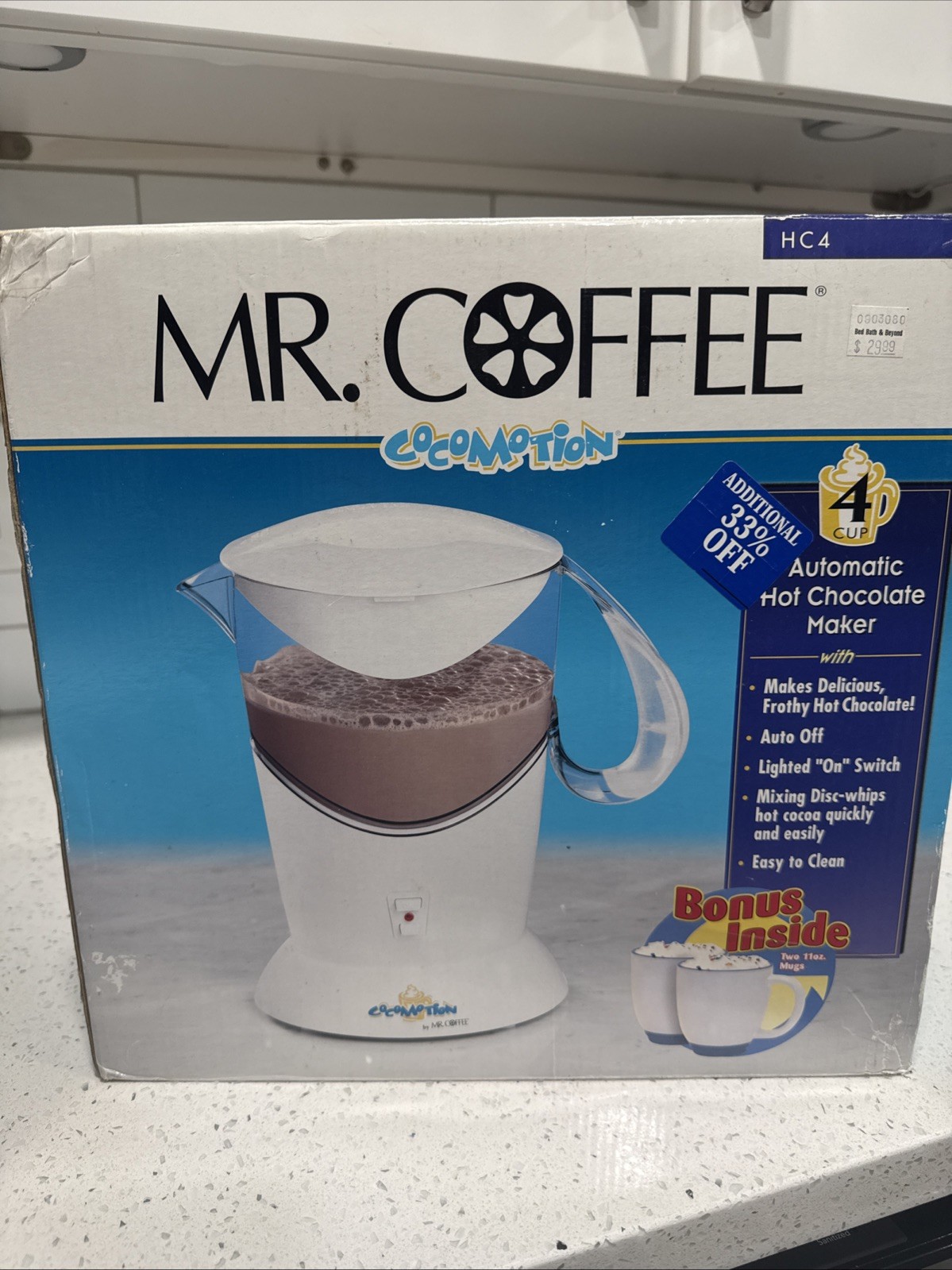 Mr. Coffee Cocomotion HC4 -automatic Hot Chocolate Maker- 4 Cup NEW IN BOX gallery