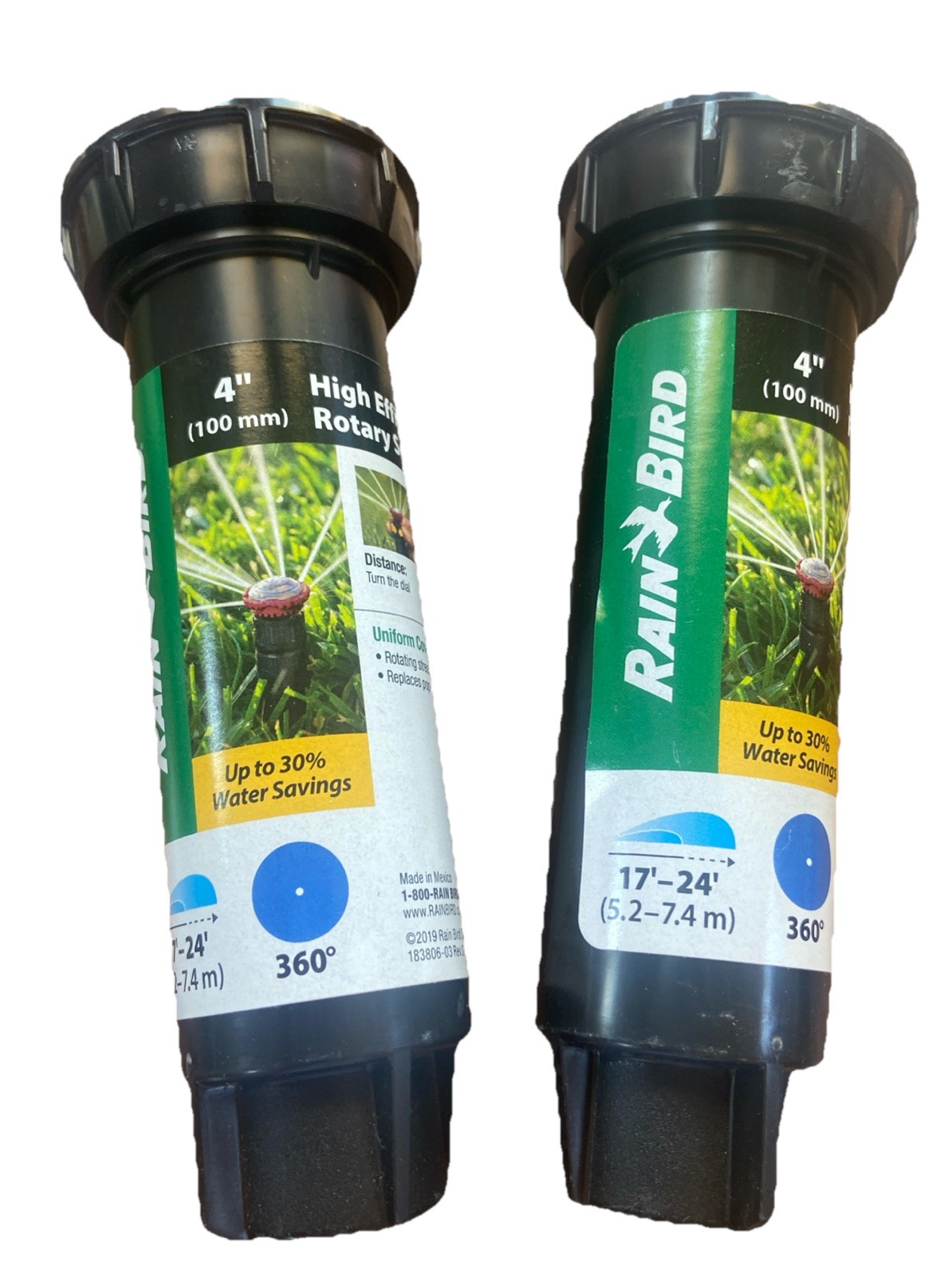 Rain Bird 4 in. Full-Circle Rotor Pop-Up Sprinkler Nozzle Lot Of 2 {106} gallery