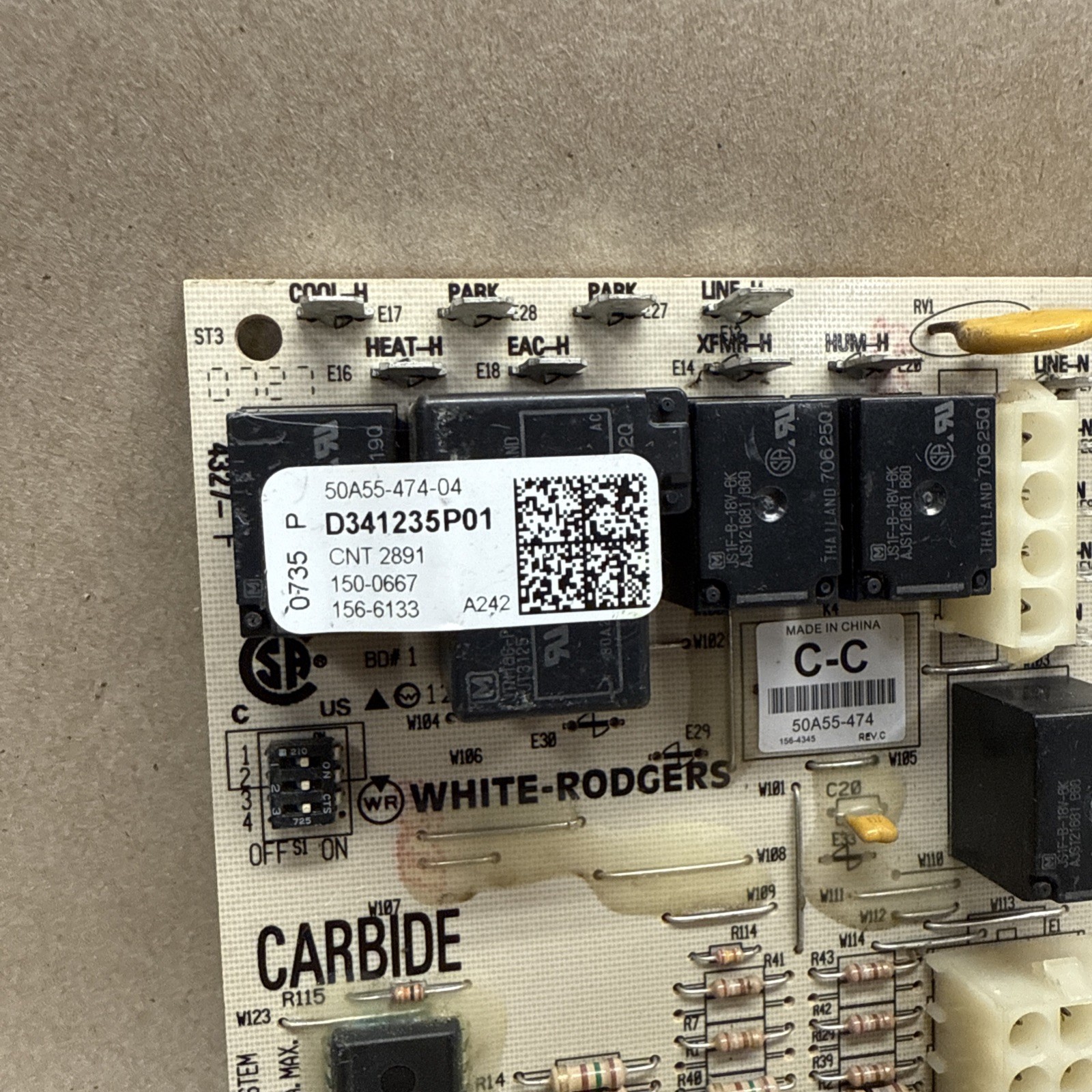 TESTED Furnace Control Circuit Board 50A55-474-04 D341235P01 White-Rodgers B4 gallery