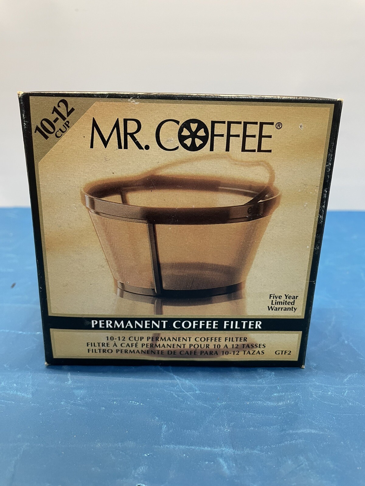 Mr. Coffee GTF2-1 Basket-Style Permanent Filter - Gold, 1pk gallery