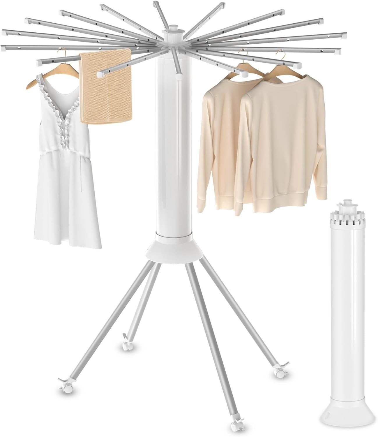 4-Legged Clothes Drying Rack Foldable, Portable Laundry Drying Rack gallery