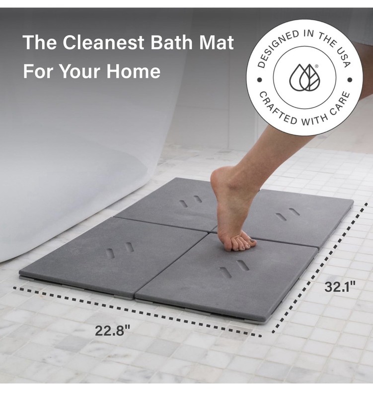 Dorai Home Bath Stone Quick-Drying Mat with Non-Slip. Large -32.1”x 22.8”x 0.6” gallery