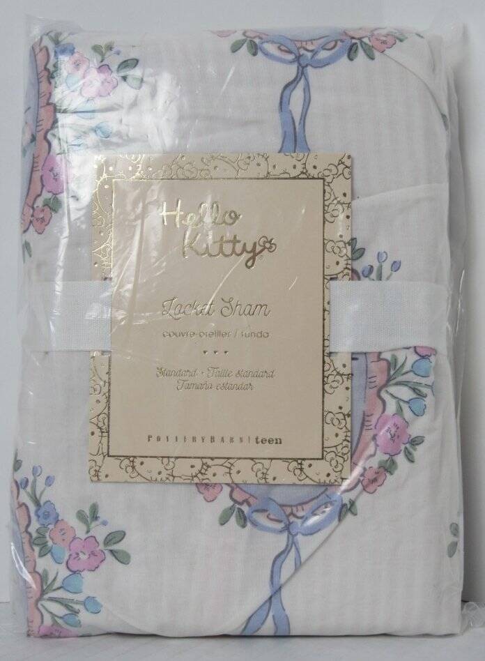 Pottery Barn Teen Hello Kitty Locket Standard Sham 20' x 26" Multicolor NWT gallery