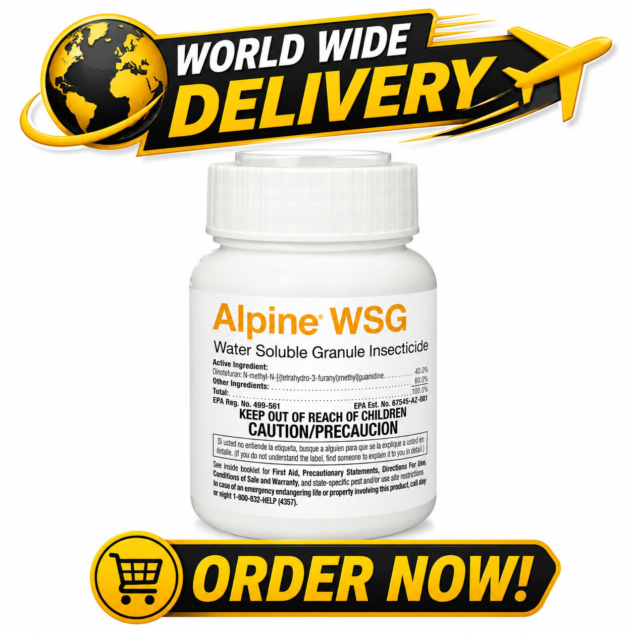 BASF Alpine WSG Water Soluble Granule Insecticide 200g - Ants, Bed Bugs, Roaches gallery