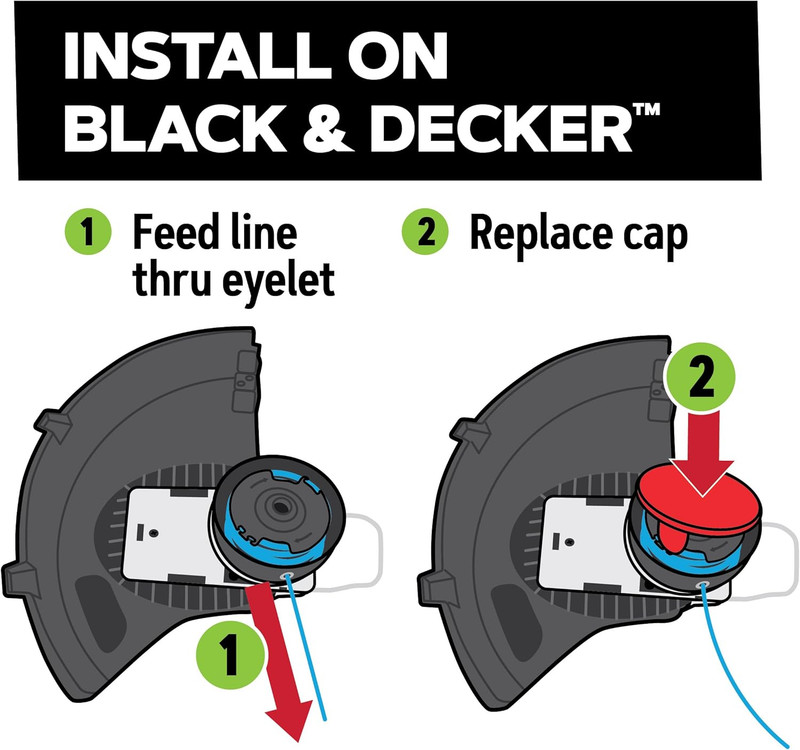3-Pack AF100 Replacement Spool for Black & Decker & Trimmer Line, Guaranteed Fit gallery