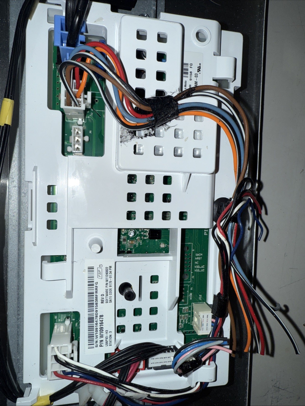Whirpool Washer Panel Control Board W10916478 gallery