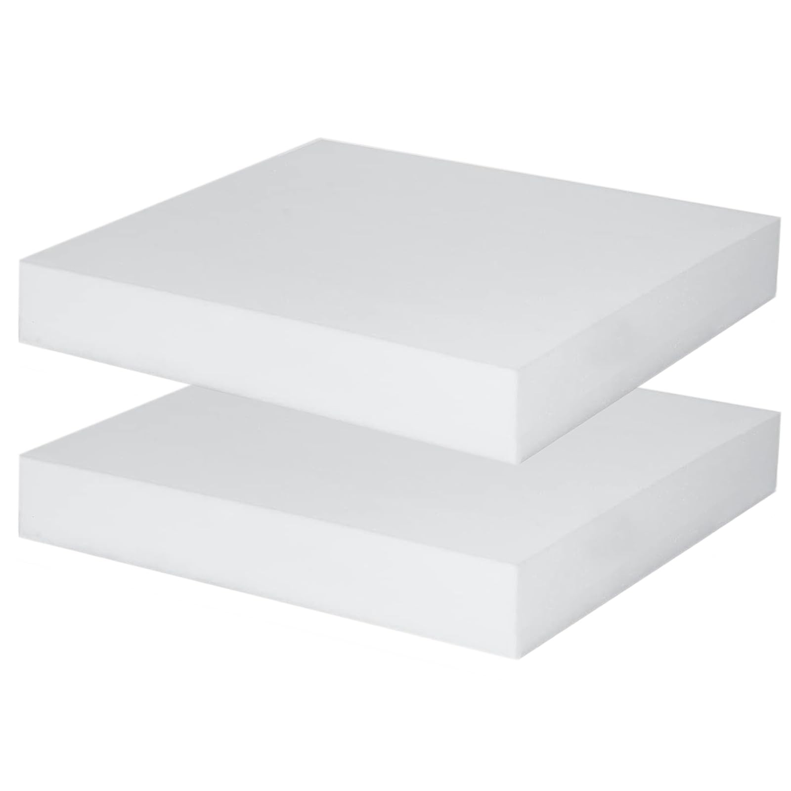 2 PCS Polyurethane High Density Cushion Foam Seat Replacement 16x12x2 Inch gallery