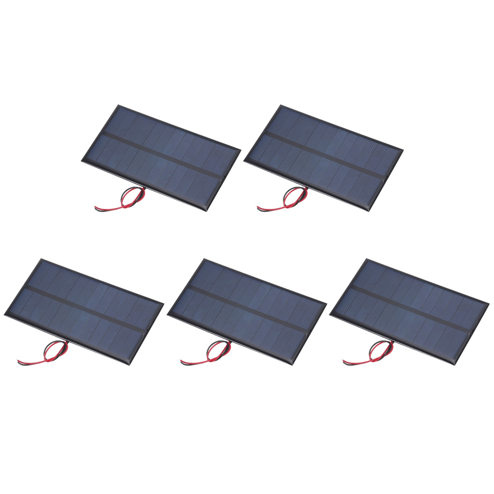 5 Pcs 6V 0.96W 160mA Mini Solar Panels with 2 Cable 110mm x 60mm gallery