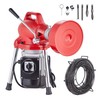VEVOR Drain Cleaner Machine 120/66ftx6/5/5/8in Sectional Snake Auger Manual Feed gallery