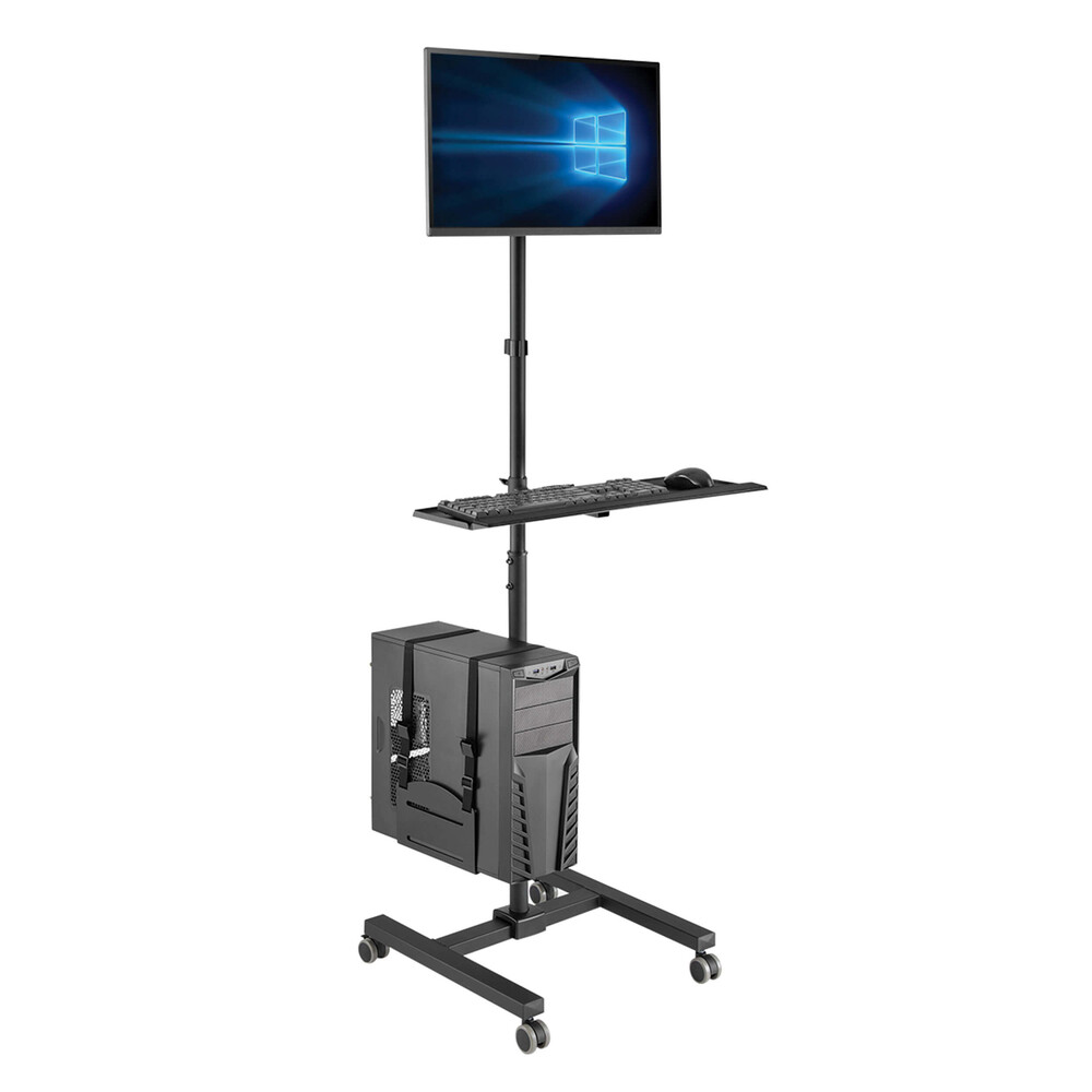 TRIPP LITE DMCS1732S Mobile Workstation Tv Floor Stand Cart Height-Adjustable gallery