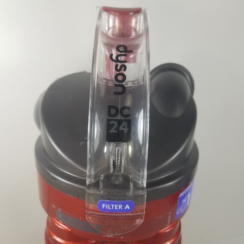 GENUINE Dyson DC24 Cyclone Bin Tank Canister Lid Assembly Red Clear gallery