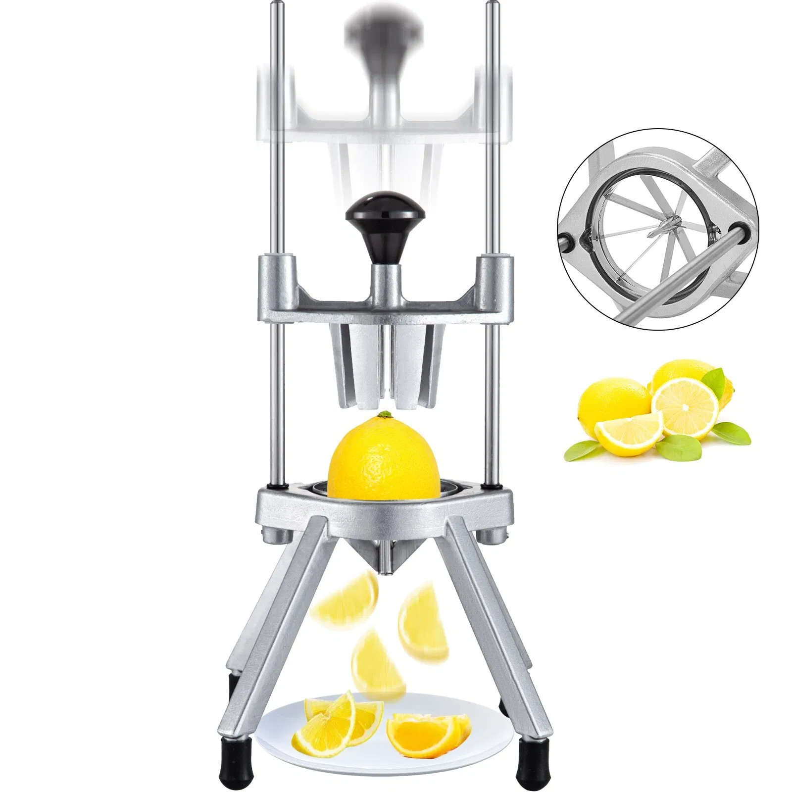 8-Section Commercial Easy Wedger Stainless Steel Blade Fruit Lime Slicer, Lemon gallery
