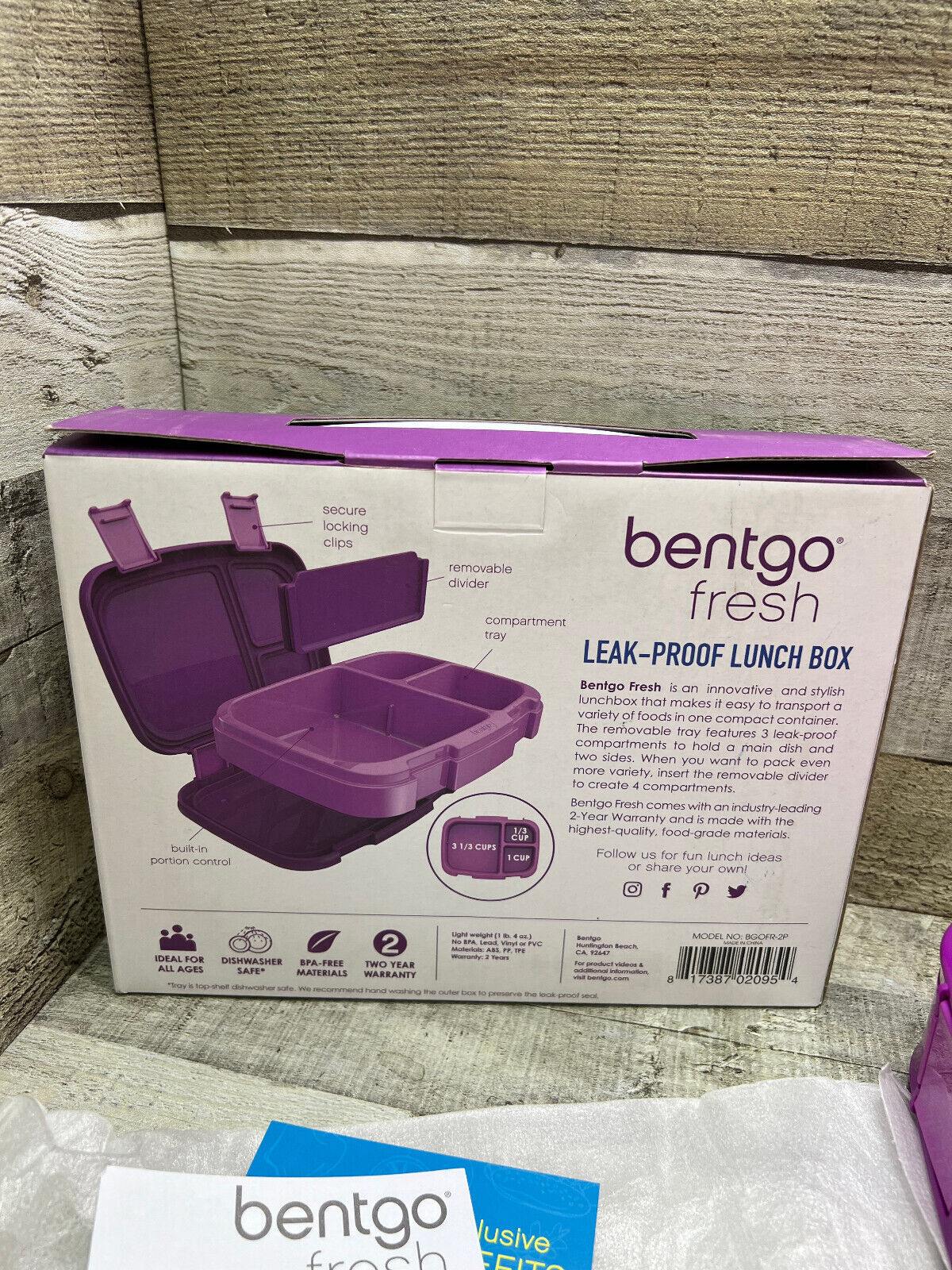 Bentgo Fresh Durable & Leak-Proof Purple All Ages Lunch Box purple gallery