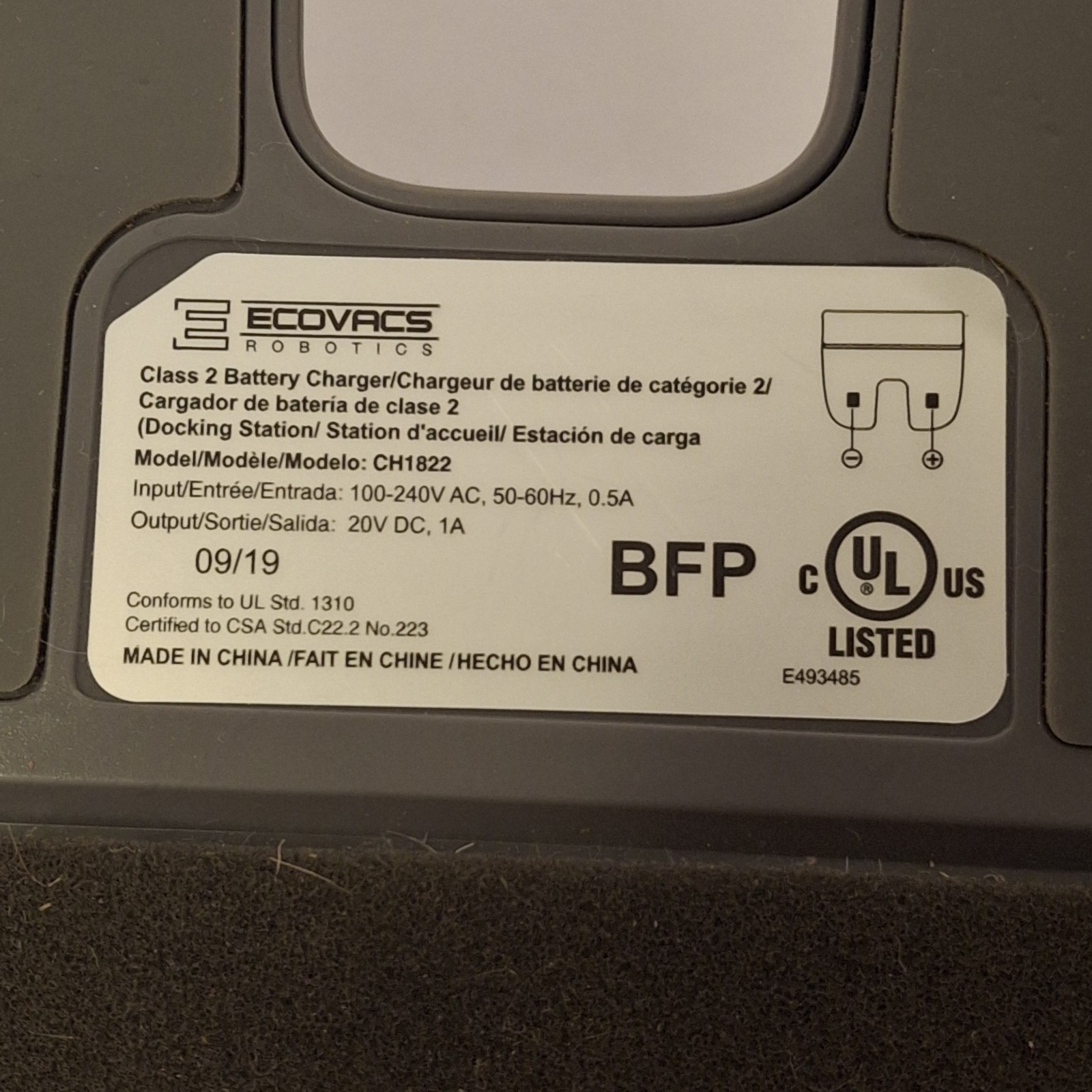 ECOVACS DeeBot Charging Docking Station CH1822 - OZMO 920 / 950 / 960 / T5 / T8 gallery