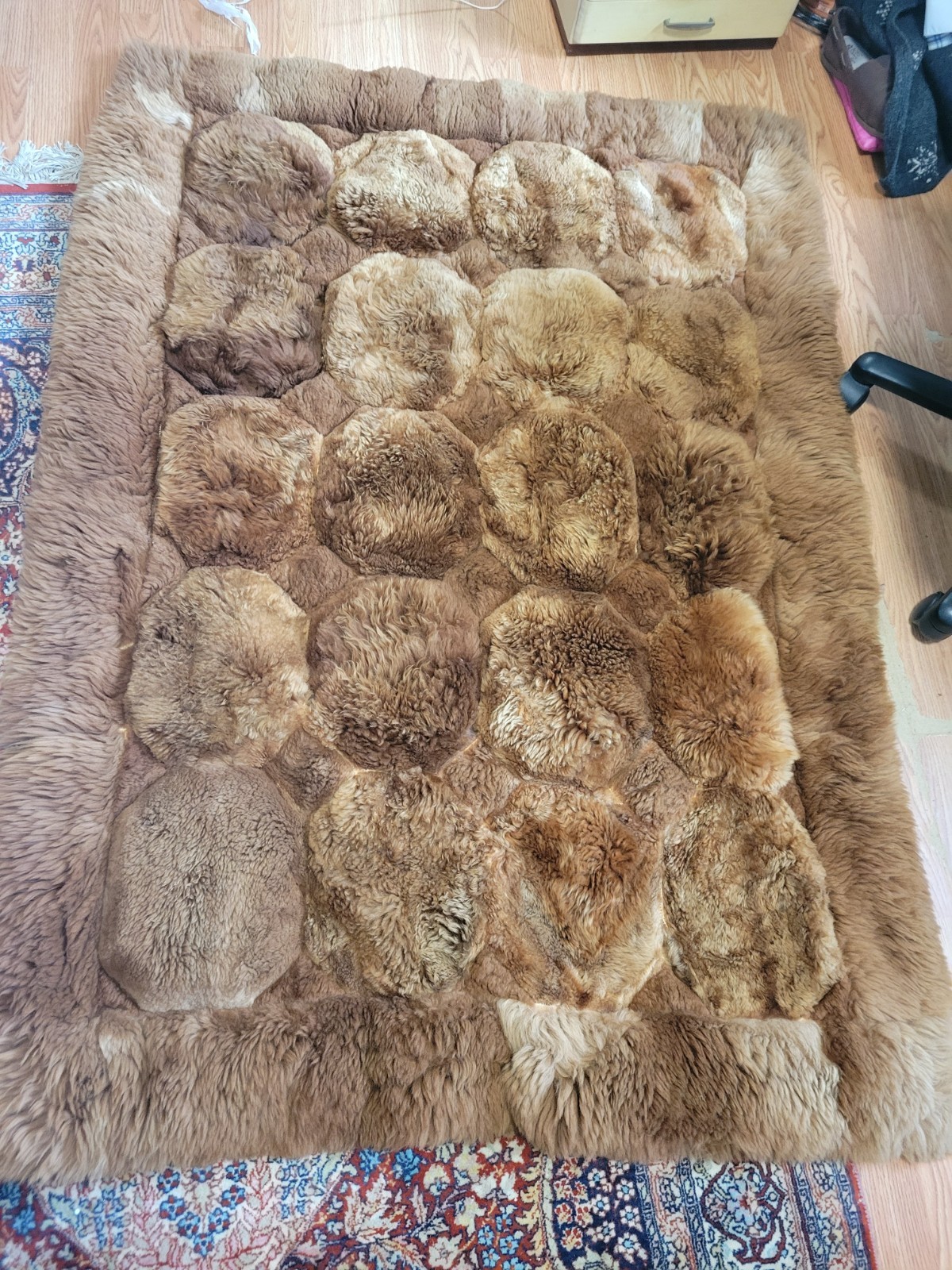 Alpaca Fur Rug in Brown Tones gallery