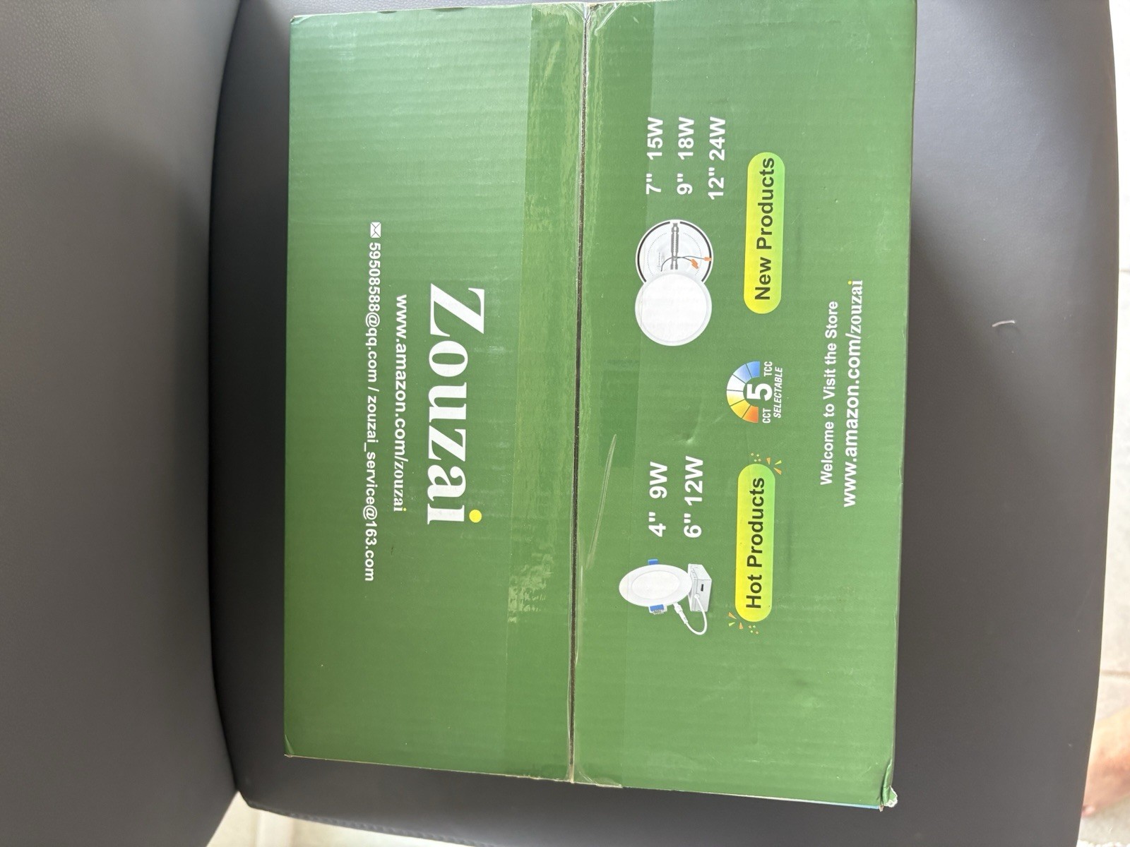 Zouzai 12 Pack 4" Dimmable LED Recessed Panel Light 9W 810LM 5CCT White Trim gallery