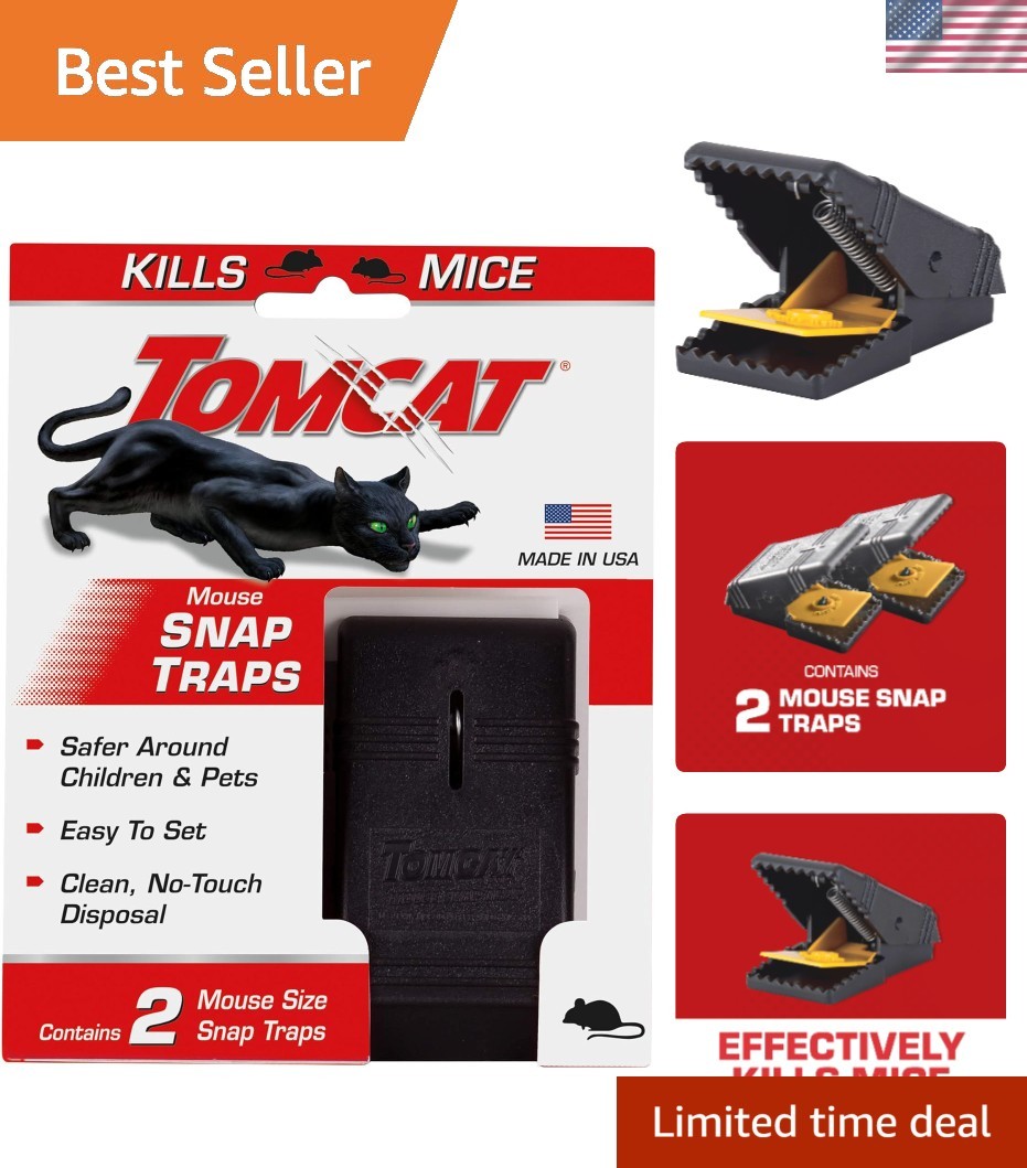 Child and Pet Safe Mouse Snap Trap - Reusable Design with Clean Disposal, 2 Pack gallery