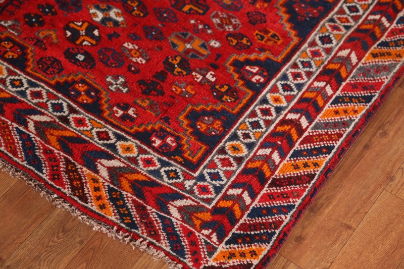 Vintage Geometric Nomadic Wool Hand-knotted Rug Traditional Tribal Carpet 5x8 gallery