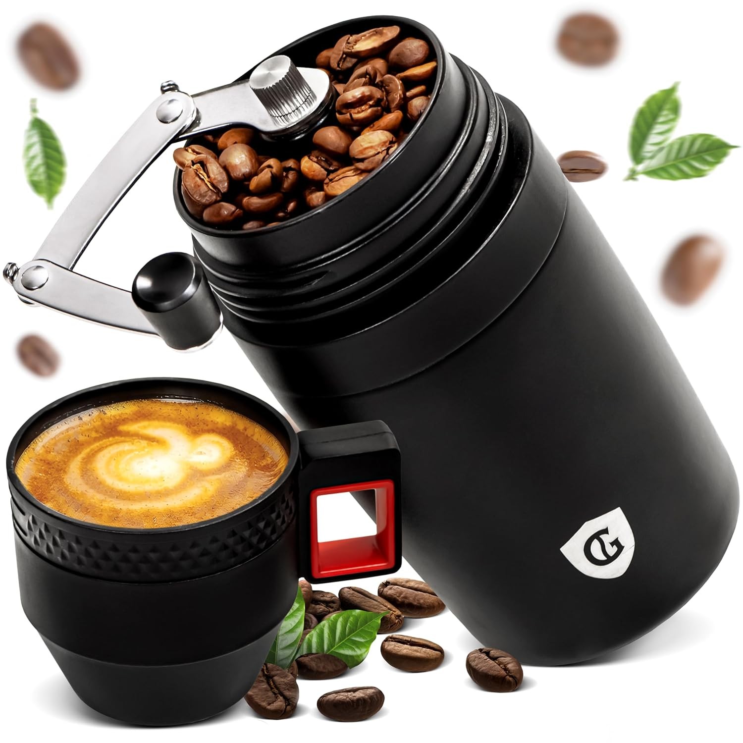 Granatan All-in-One Manual Burr Coffee Grinder Cup and Portable Brewing Kit, Sta gallery