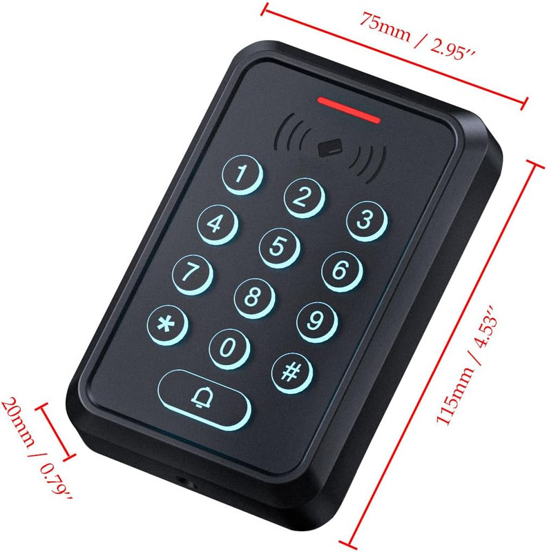 Smart Door Access Control System with 500KG 1200Lbs Magnetic Lock, Wifi & Tuya A gallery